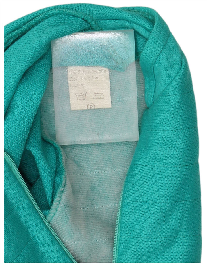 GLOBE TROTTER Γυναικείο φούτερ με φερμουάρ Jumper UK 14 μεσαίο μπλε βαμβακερό