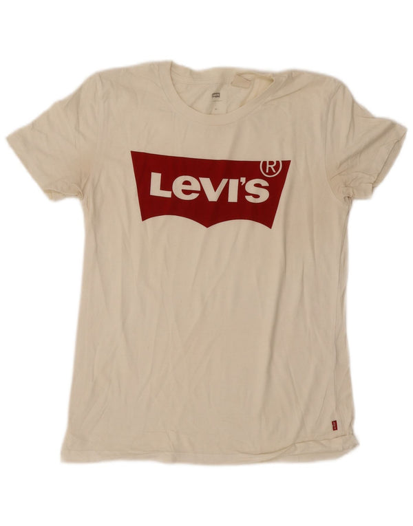 Γυναικείο γραφικό T-Shirt Levi's Top UK 6 XS White