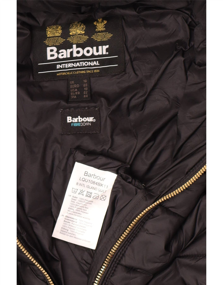 Barbour Γυναικείο μπουφάν με κουκούλα UK 14 Large Black Polyamide