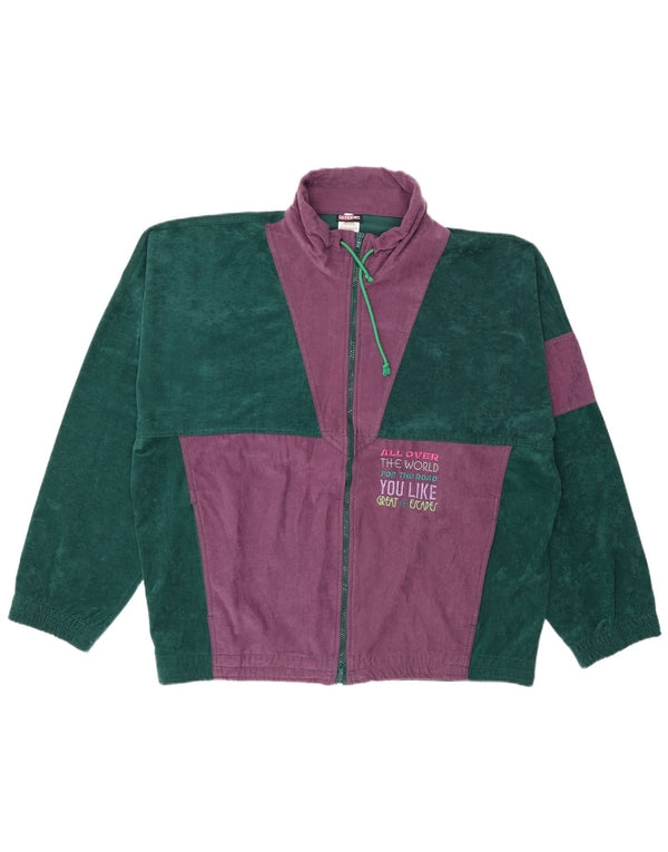 Ανδρική φόρμα Terinda Velor Top Jacket IT 56 XL Green Colourblock