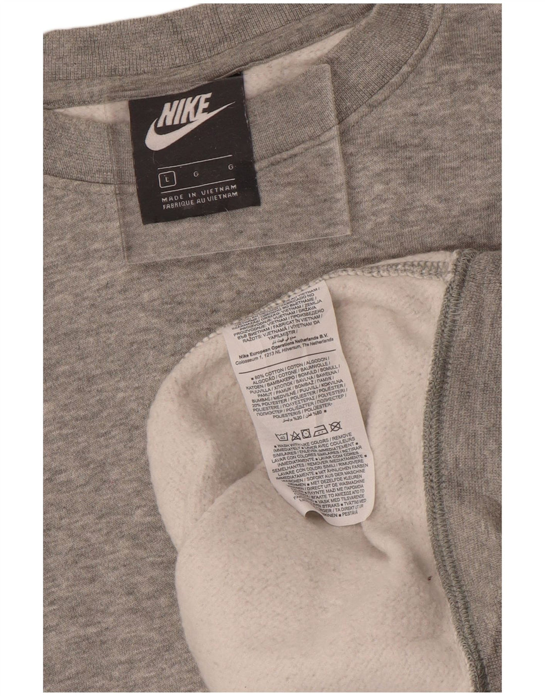 Ανδρικό φούτερ NIKE Jumper μεγάλο γκρι βαμβακερό