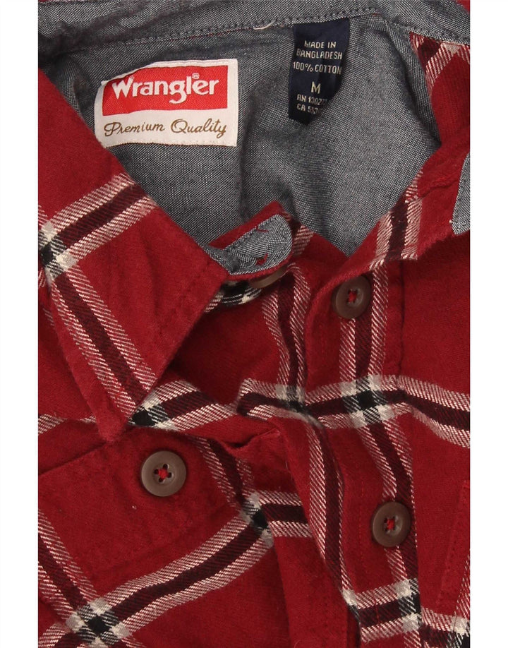 Ανδρικό φανελένιο πουκάμισο Wrangler, μεσαίο κόκκινο βαμβακερό
