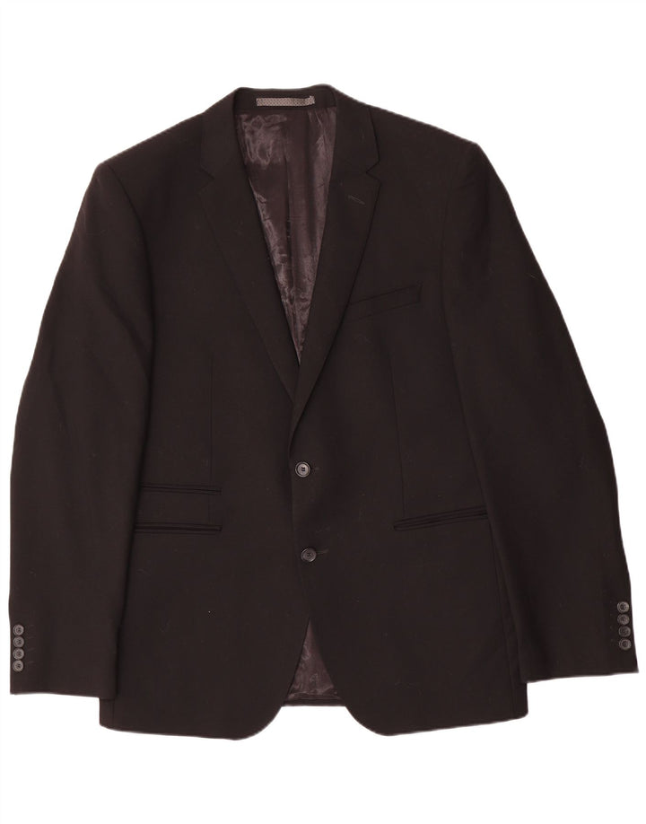 Marks & Spencer Ανδρικό σακάκι σακάκι με 2 κουμπιά UK 42 Large Black