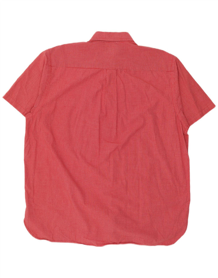 Ανδρικό κοντομάνικο πουκάμισο Nautica XL Red Check Cotton