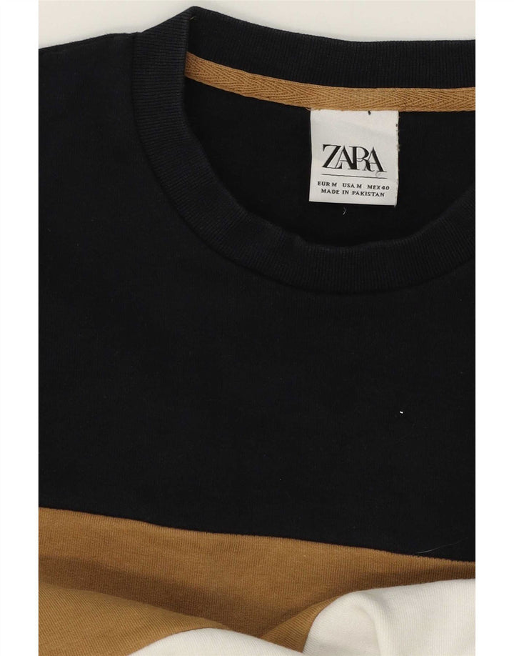 Ανδρικό φούτερ Zara Jumper Medium πολύχρωμο Colourblock