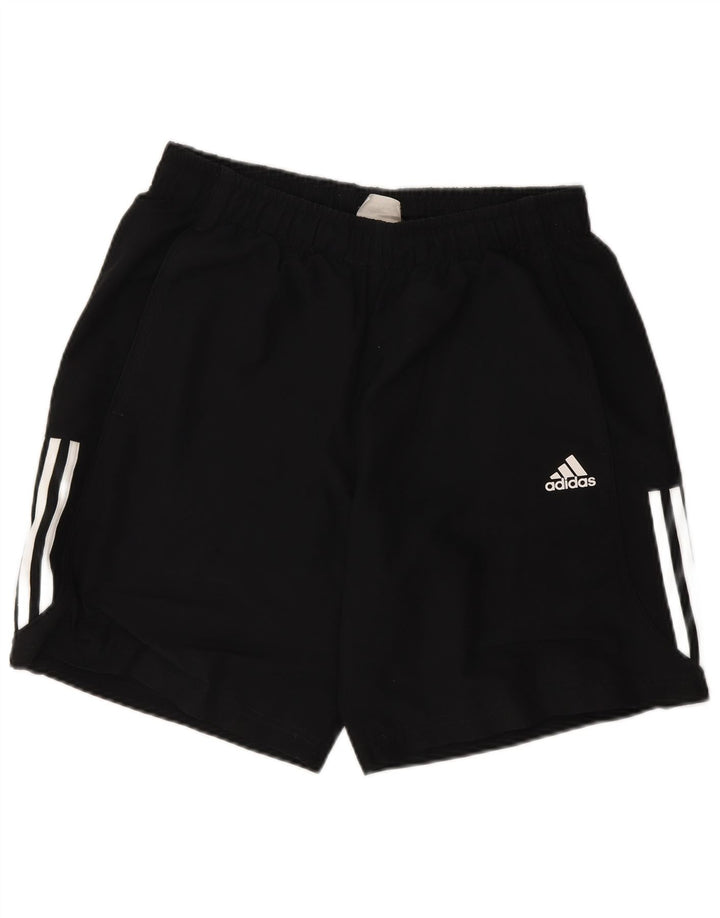 Ανδρικό αθλητικό σορτς Adidas από μεσαίο μαύρο πολυεστέρα