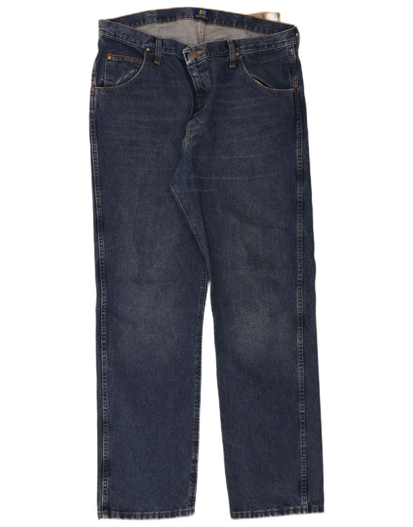 Ανδρικό τζιν Wrangler ίσιο W38 L32 Μπλε βαμβακερό