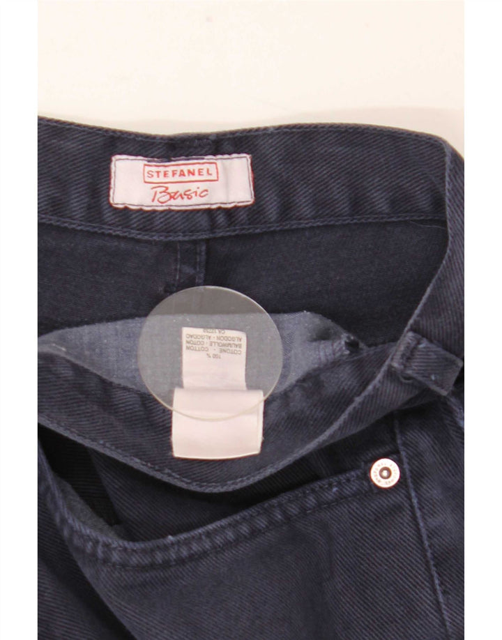 Stefanel Ανδρικό ίσιο τζιν IT 48 Medium W34 L34 Navy Blue Cotton