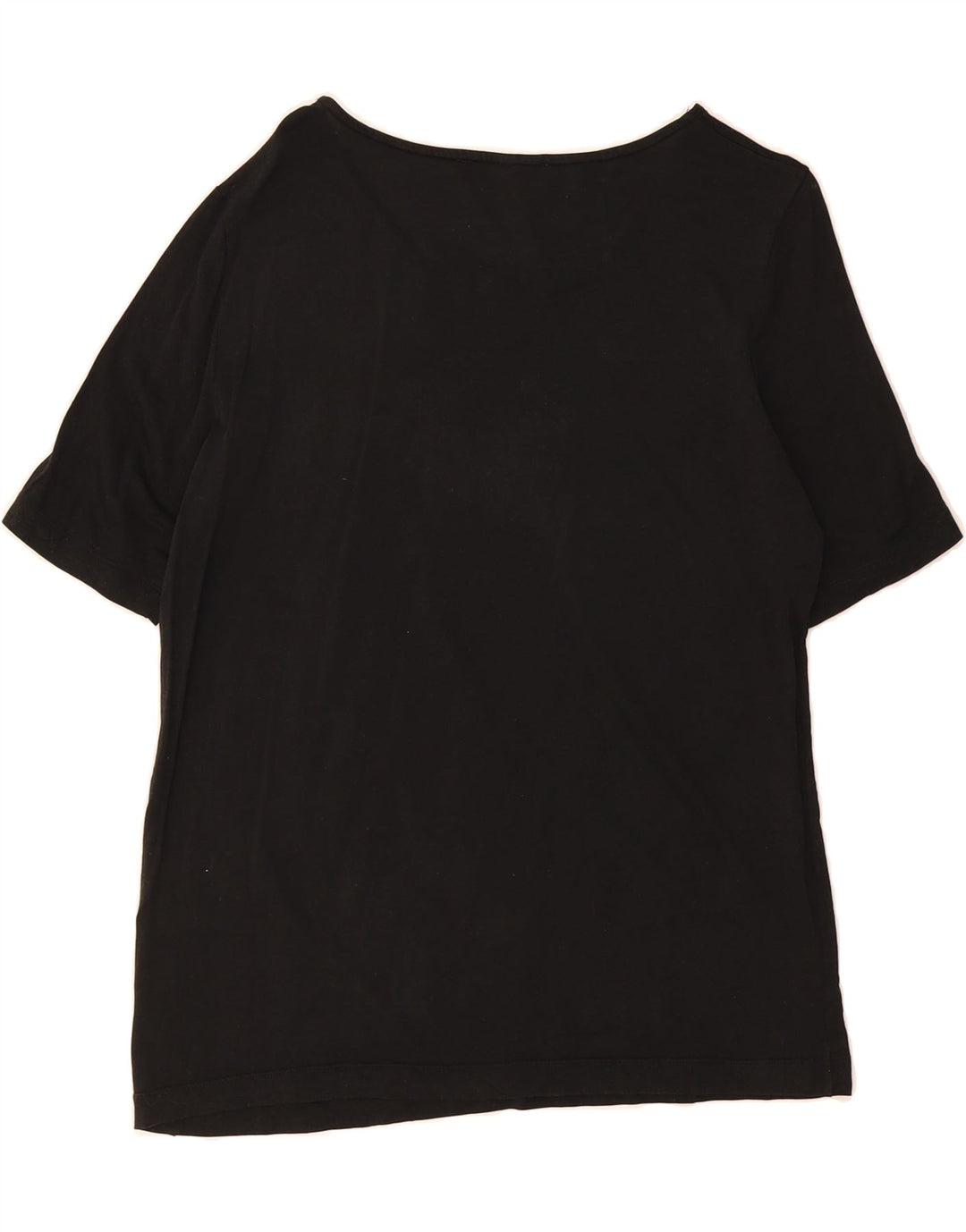 ROCCOBAROCCO Womens Graphic T-Shirt Top IT 46 Large Black Rayon Vintage Roccobarocco and Second-Hand Roccobarocco from Messina Hembry 
