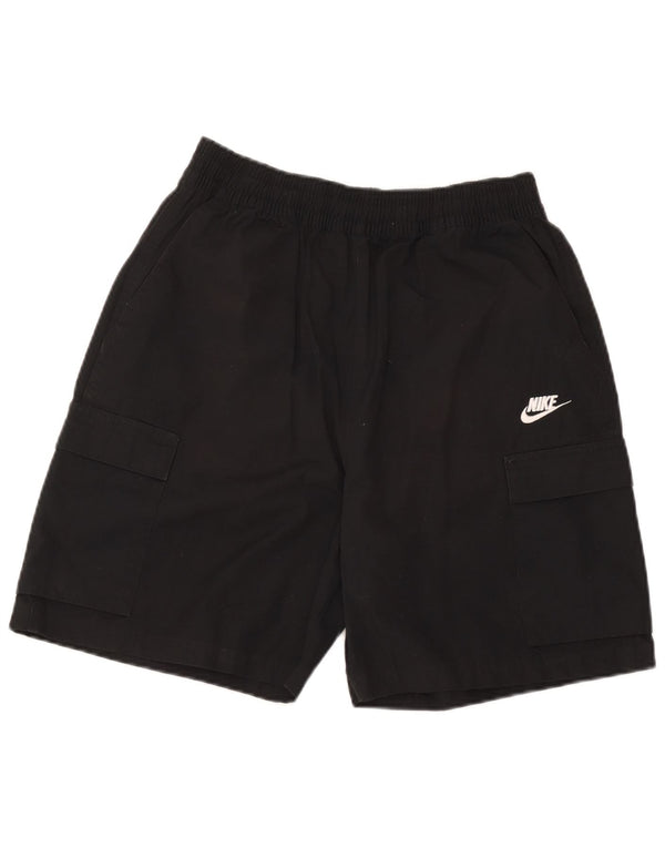 Ανδρικό αθλητικό σορτς Nike Cargo, μεσαίο μαύρο βαμβακερό