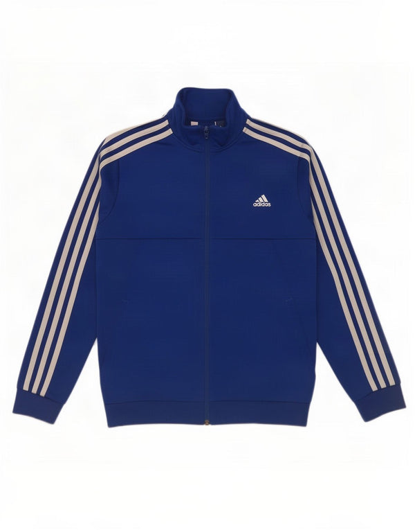 Adidas Boys αθλητική φόρμα Top Jacket 11-12 Years Blue Polyester
