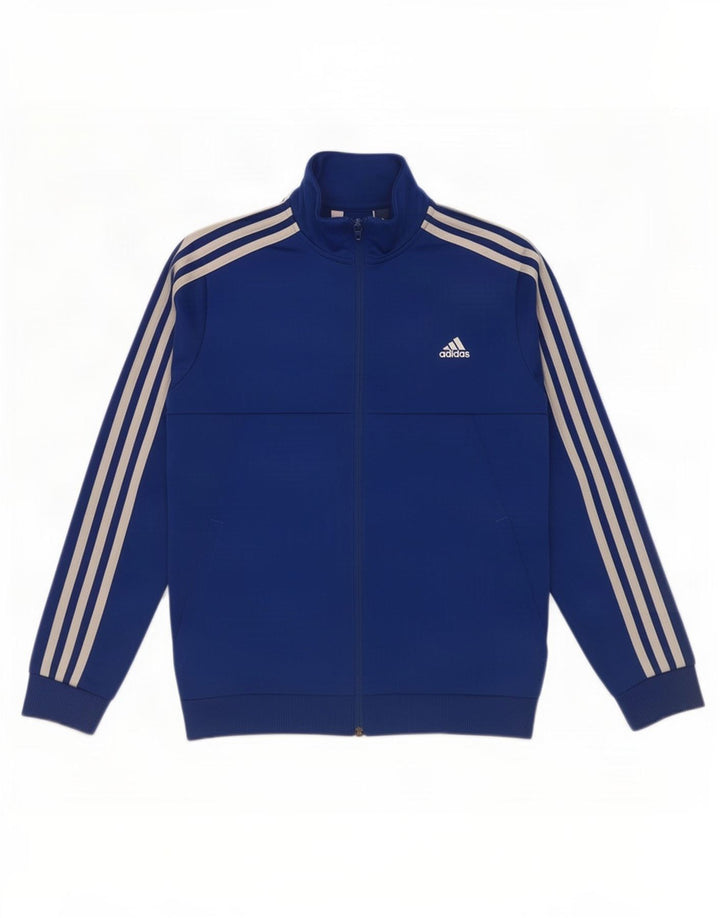 Adidas Boys αθλητική φόρμα Top Jacket 11-12 Years Blue Polyester