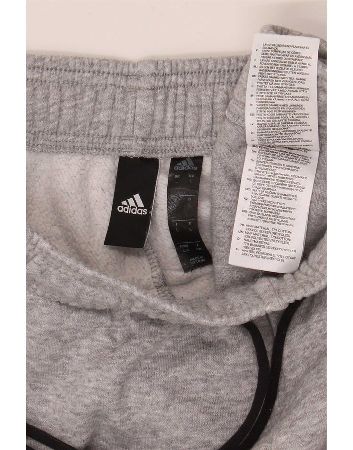 Ανδρική αθλητική φόρμα Adidas Graphic Παντελόνι μεγάλο γκρι βαμβακερό