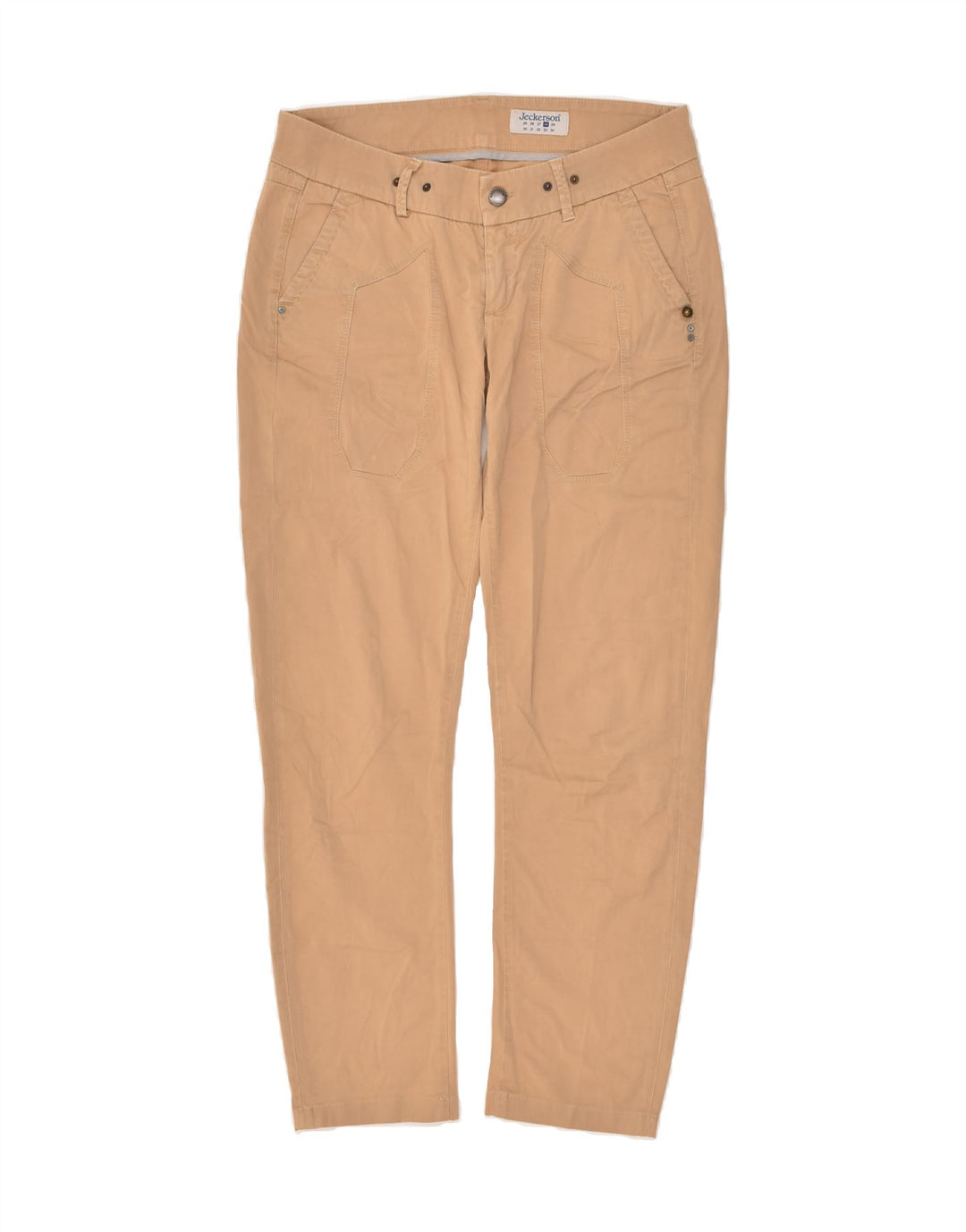 JECKERSON Mens Slim Casual Trousers W28 L28  Brown Cotton | Vintage Jeckerson | Thrift | Second-Hand Jeckerson | Used Clothing | Messina Hembry 