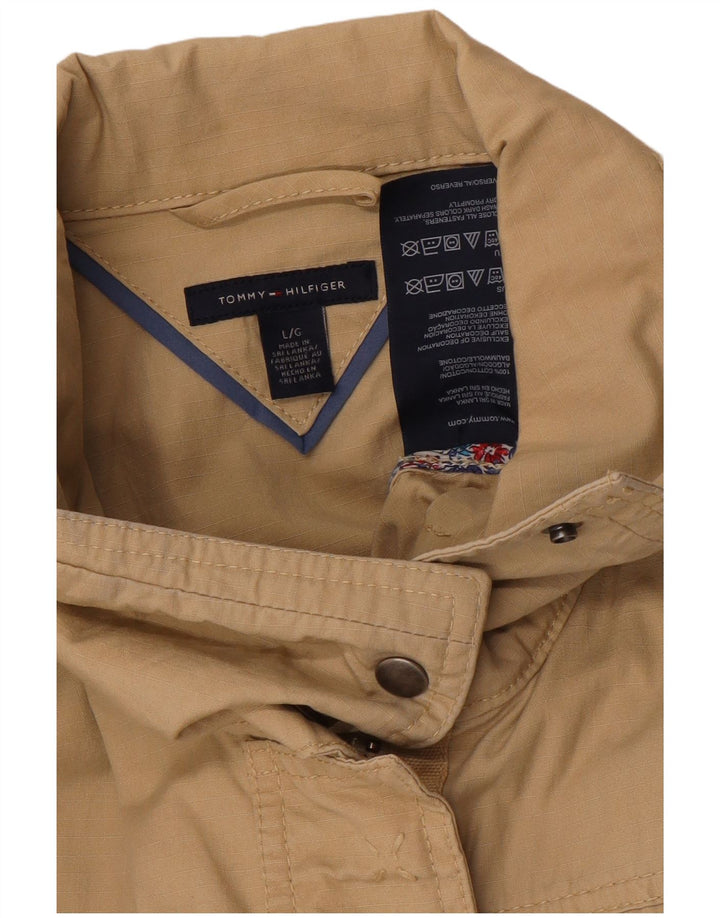 Tommy Hilfiger Γυναικείο Utility Jacket UK 16 Large Beige Cotton