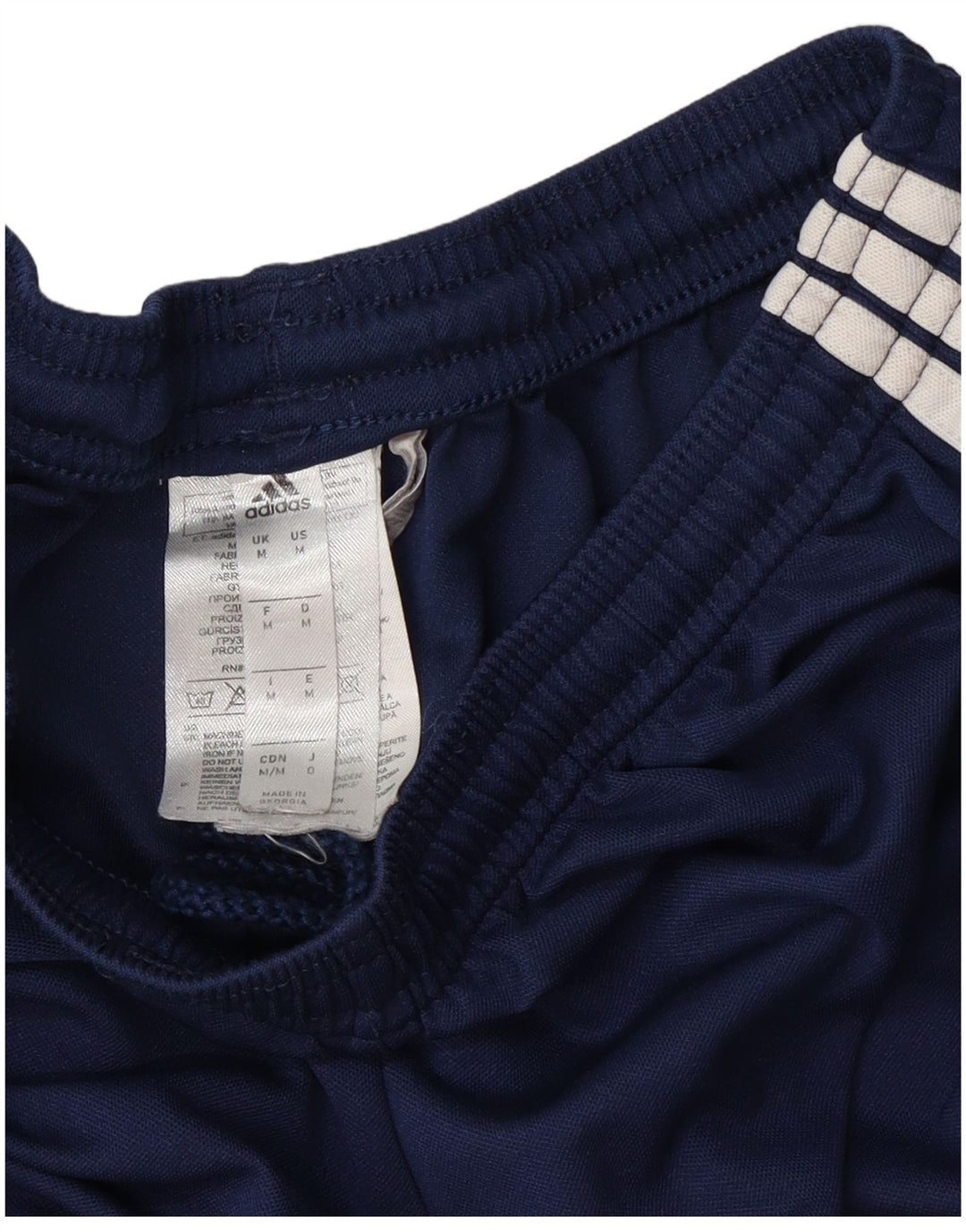Ανδρικό αθλητικό σορτς Adidas Climalite από μεσαίο μπλε ναυτικό πολυεστέρα