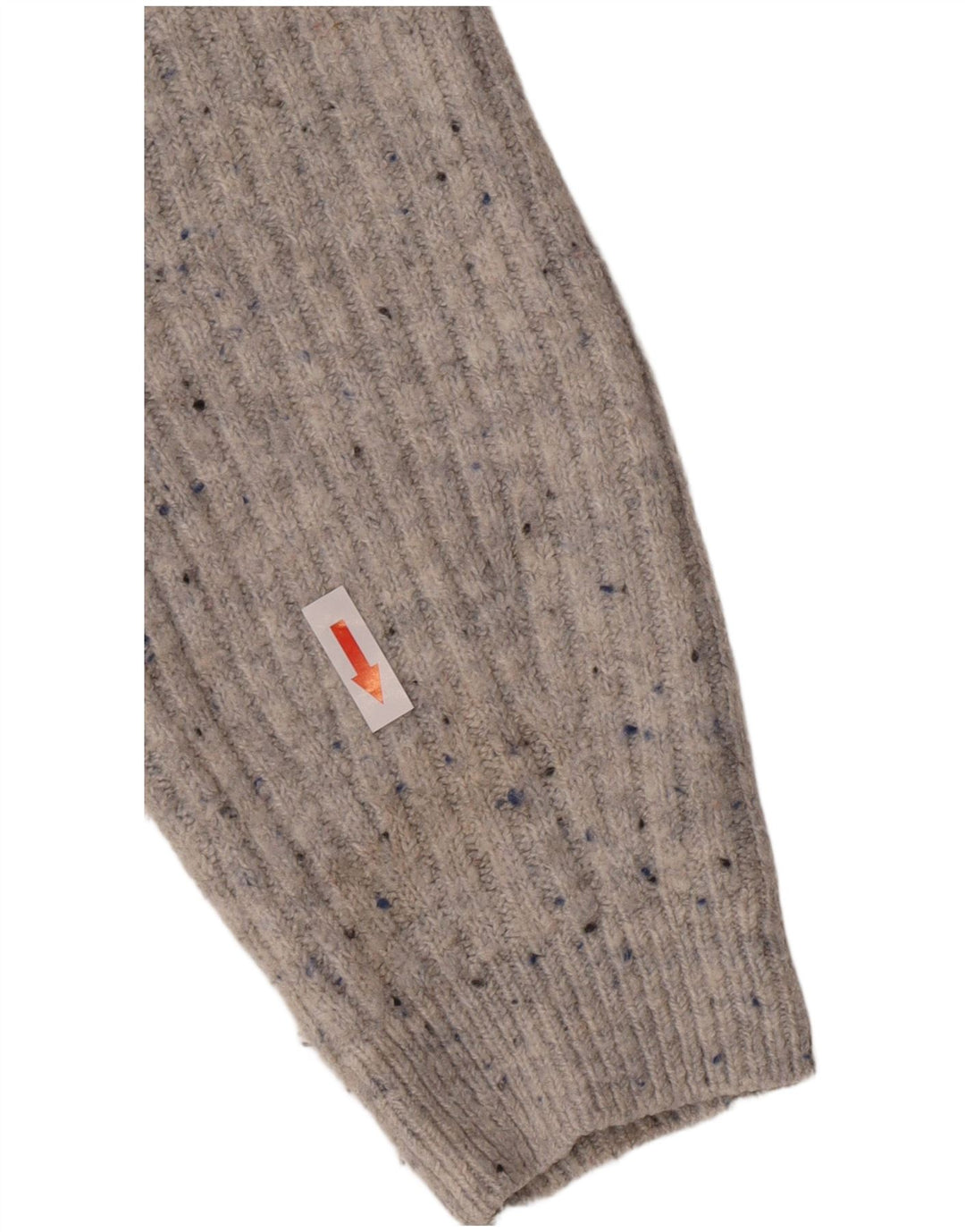 Marks & Spencer Γυναικείο πουλόβερ Crop Cardigan UK 12 Medium Grey Flecked