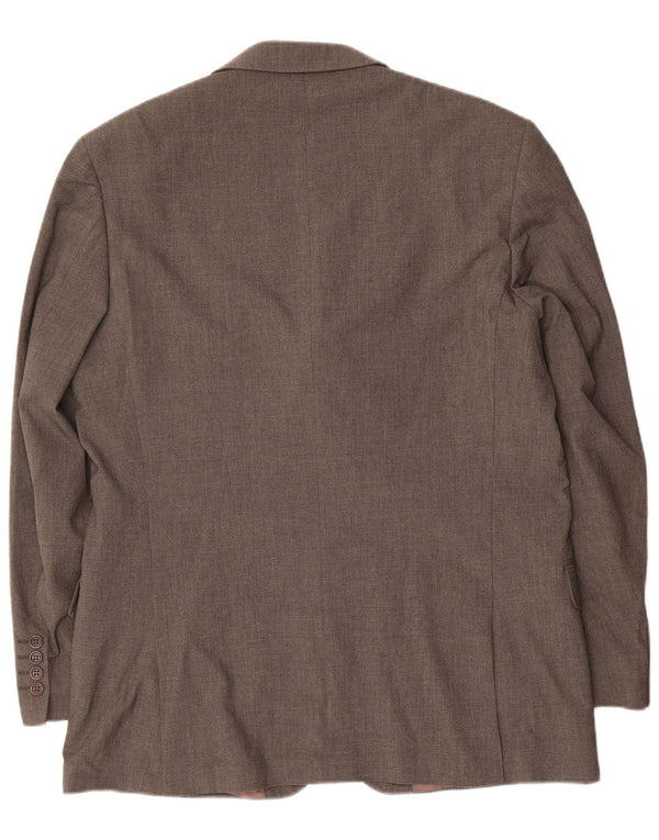 Massimo Dutti Ανδρικό σακάκι με 3 κουμπιά σακάκι UK 46 XL καφέ πολυεστέρας