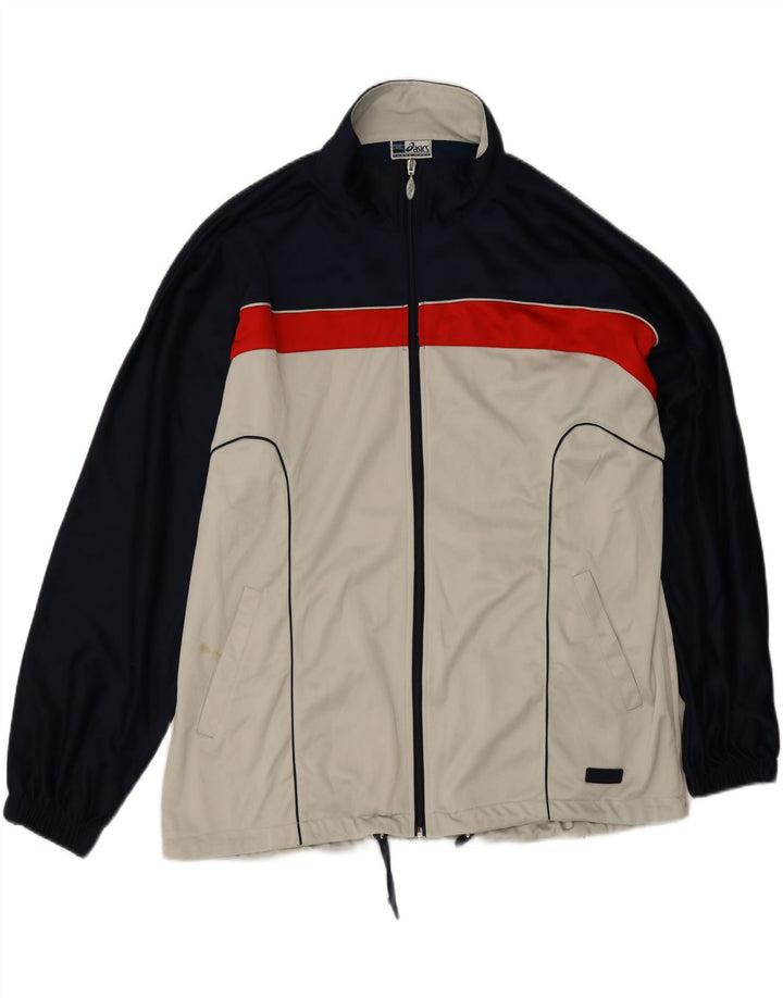 Ανδρική φόρμα Asics Top Jacket 2XL Grey Colourblock Polyester