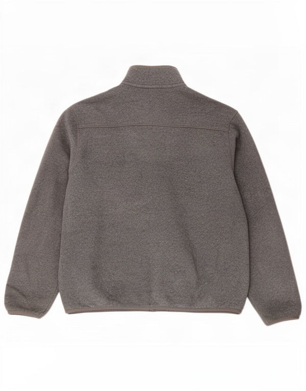 Marks & Spencer Mens Fleece Jacket UK 42 XL Grey Polyester
