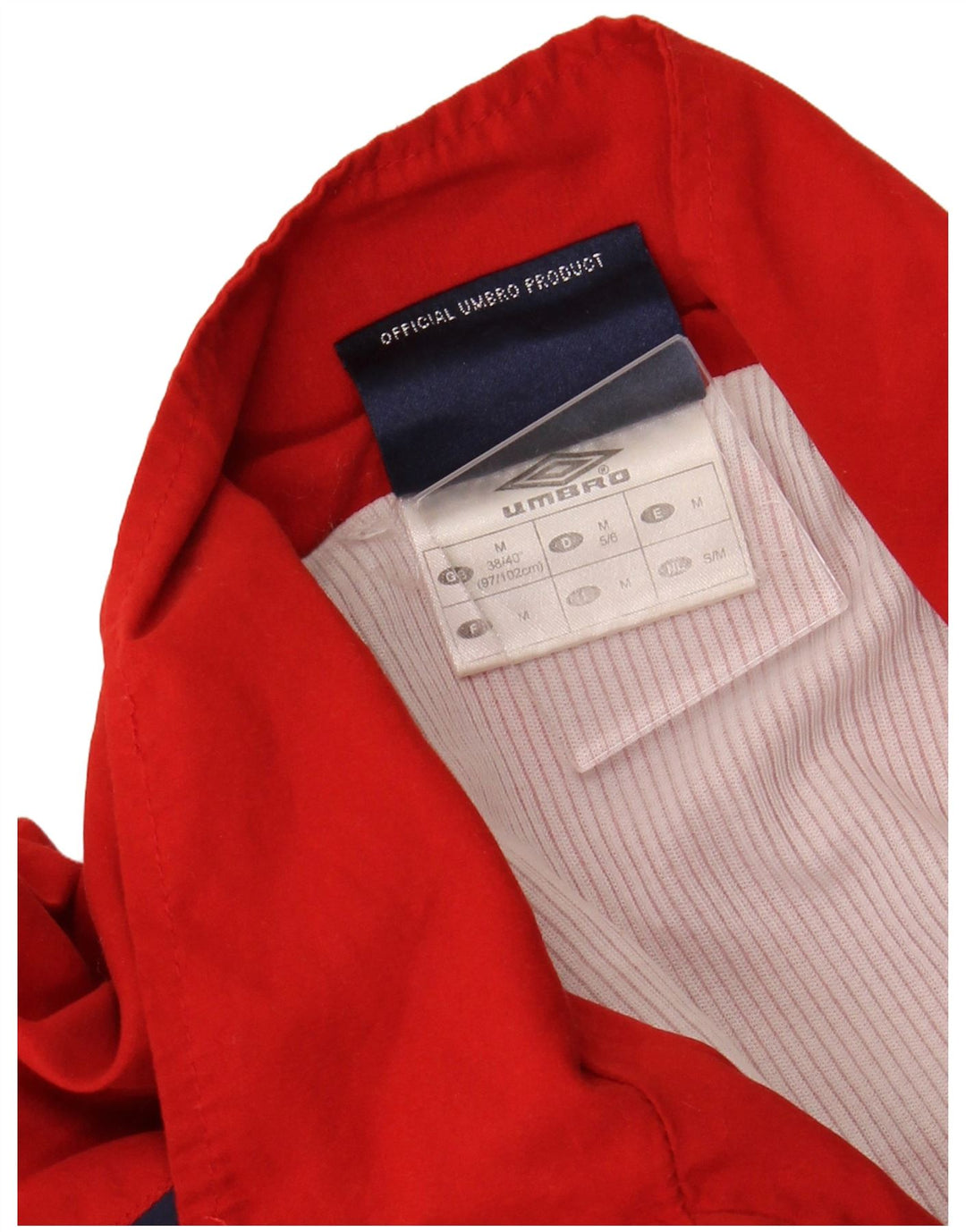 Ανδρική φόρμα UMBRO Top Jacket UK 38/40 Μεσαίο κόκκινο χρώμα πολυεστέρα