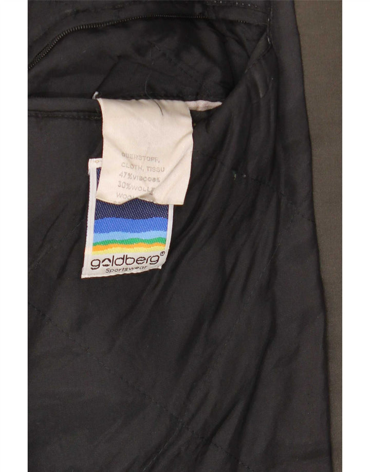 Vintage Ανδρικό Loose Fit Bomber Jacket IT 48 Medium Grey Colorblock Viscose