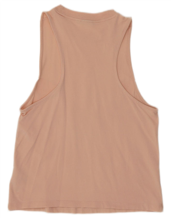 Γυναικείο γραφικό γιλέκο ADIDAS Top UK 8 Μικρό Ροζ Βαμβακερό