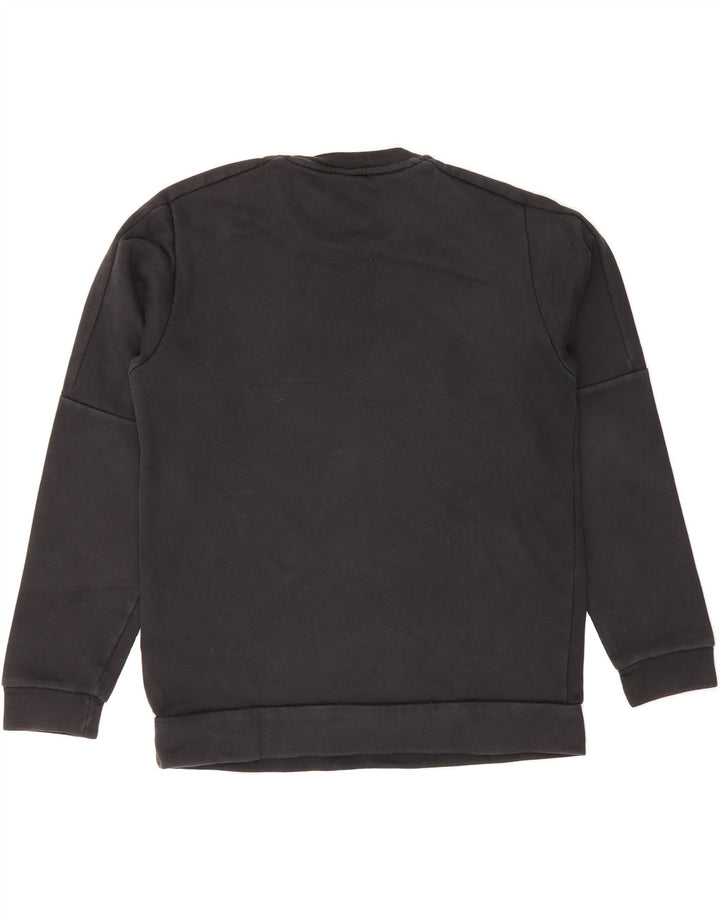 ADIDAS Mens Sweatshirt Jumper Medium Black Colourblock Cotton Vintage Adidas and Second-Hand Adidas from Messina Hembry 