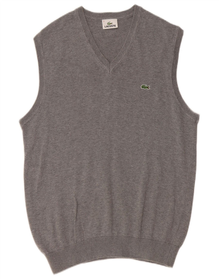 Ανδρικό γιλέκο Lacoste Tank Top Size 3 Small γκρι βαμβακερό