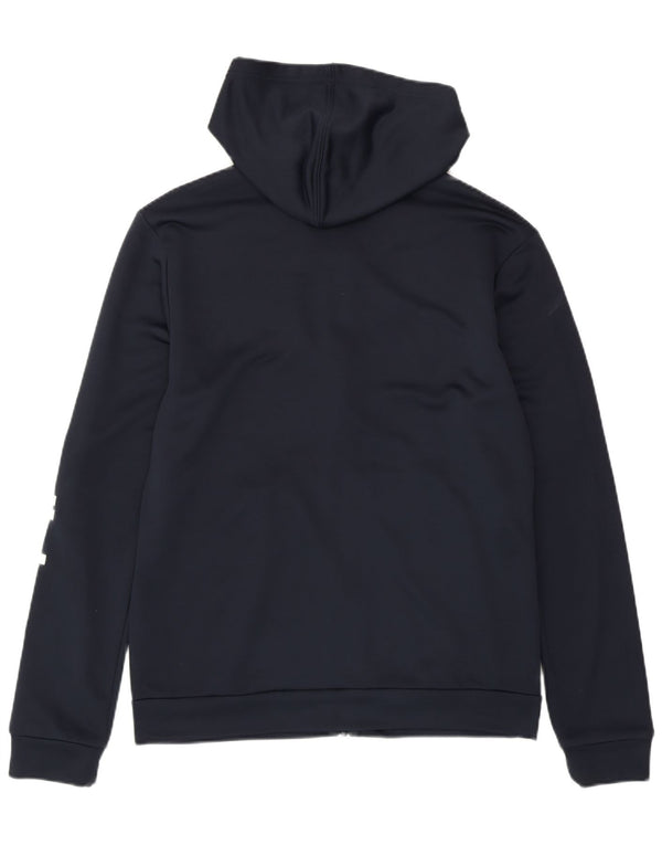 Γυναικείο πουλόβερ με κουκούλα με φερμουάρ ADIDAS UK 16/18 Large Navy Blue