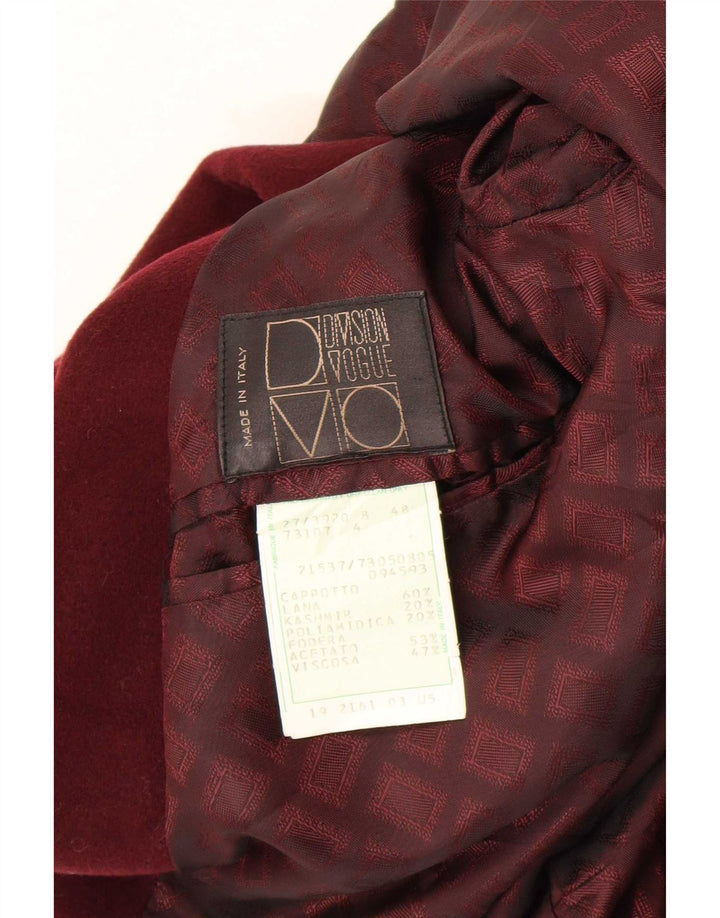 Ανδρικό πανωφόρι Division Vogue IT 48 Medium Burgundy Wool
