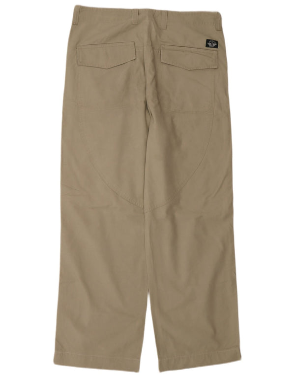 Dockers Mens Straight Chino Trousers W32 L32 Beige Cotton