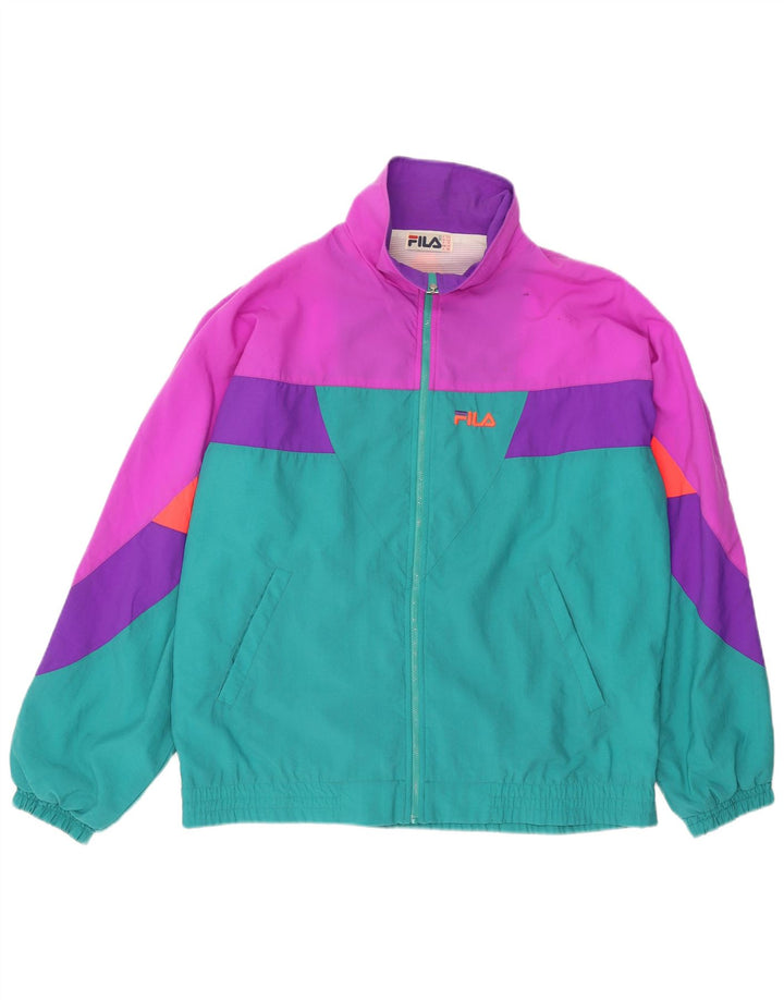 Ανδρική φόρμα Fila Full IT 54 XL Green Colourblock Polyamide
