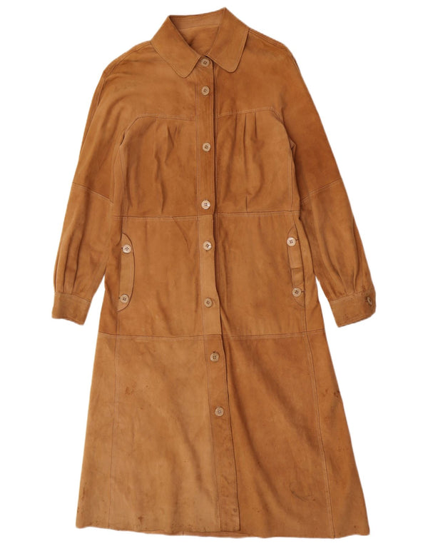 Carnaby Street Γυναικείο Σουέντ Πανωφόρι UK 10 Small Beige