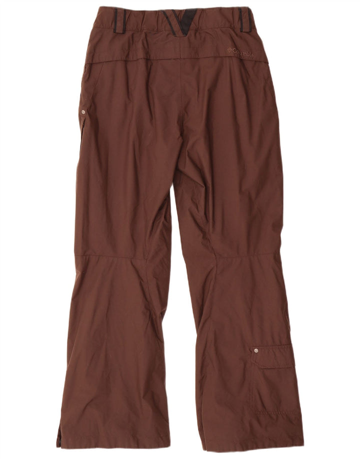 Γυναικείο παντελόνι σκι COLUMBIA UK 10 Small Brown Nylon