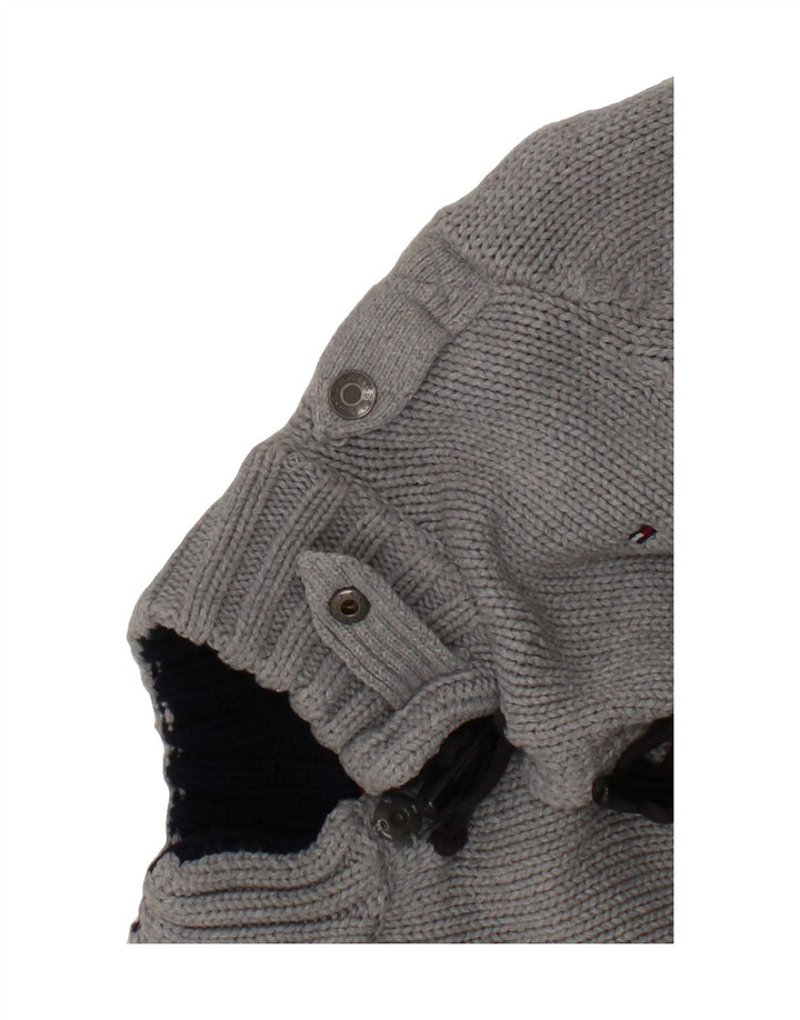 TOMMY HILFIGER Boys Cardigan Sweater 4-5 Years Grey Cotton Vintage Tommy Hilfiger and Second-Hand Tommy Hilfiger from Messina Hembry 