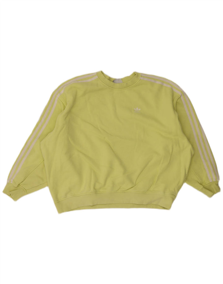 Γυναικείο φούτερ Adidas Oversized Jumper UK 10 Small κίτρινο βαμβακερό