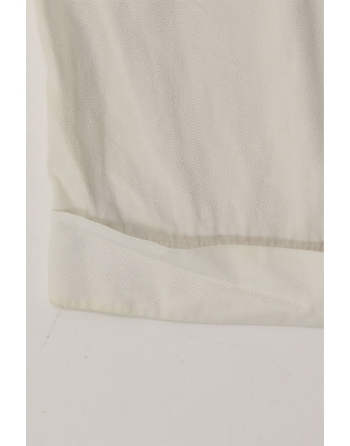Γυναικείο σορτς Chino Benetton IT 42 Medium W30 Λευκό βαμβακερό