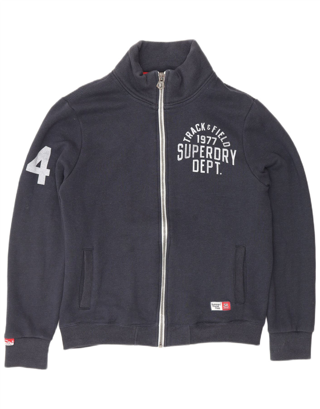 SUPERDRY Ανδρική φόρμα γραφικής φόρμας στίβου Top Jacket Large Navy Blue