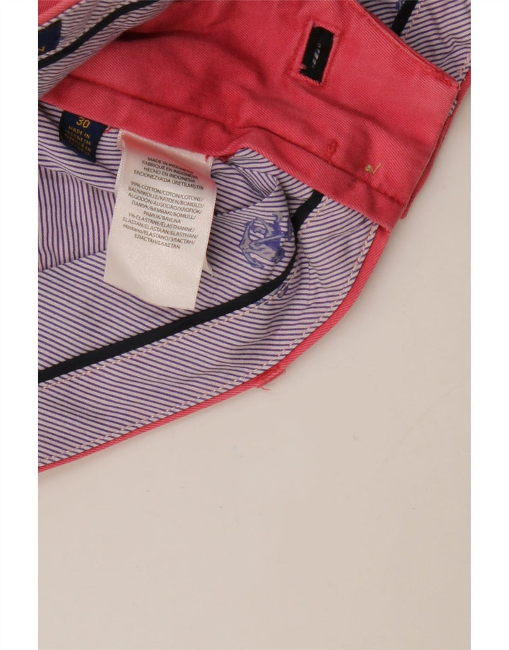 RALPH LAUREN Ανδρικό σορτς Chino W30 Μεσαίο Ροζ Βαμβακερό