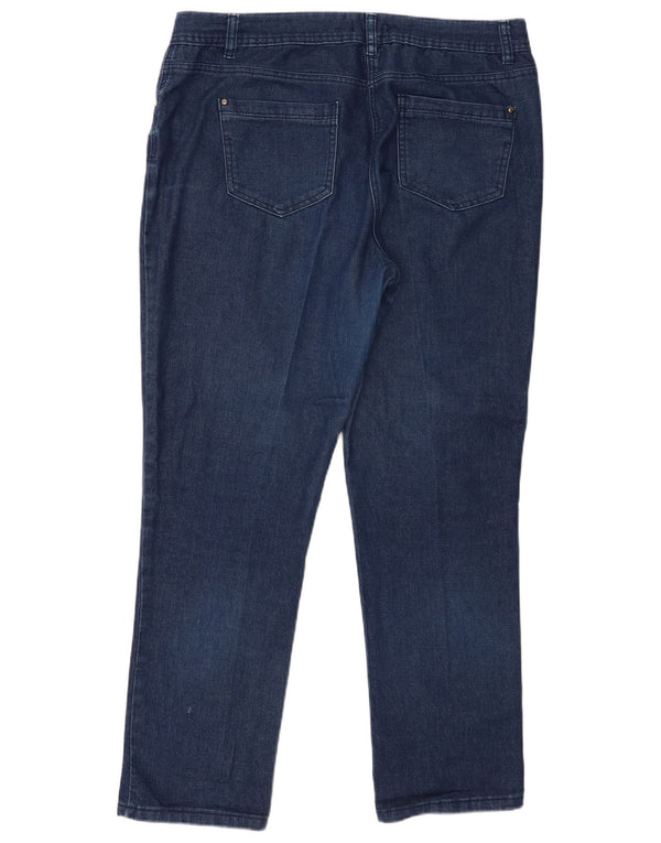 M&Co Γυναικεία ψηλόμεση τζιν UK 18 XL W38 L30 Μπλε βαμβακερό