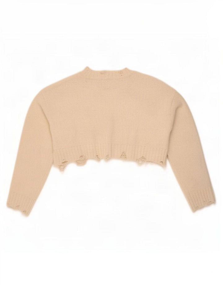 Zara Γυναικείο υπερμεγέθη Bolero Jumper UK 10 Small Off White Πολυεστέρας