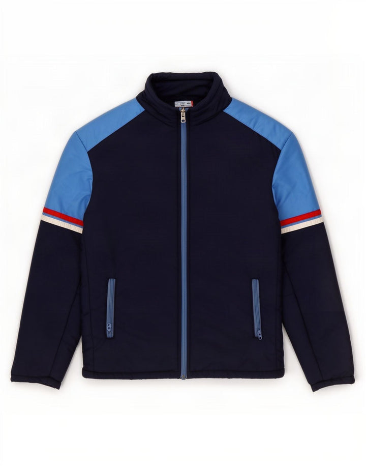 MARILENA Ανδρικό μπουφάν με επένδυση UK 38 Medium Navy Blue Colorblock Πολυαμίδιο