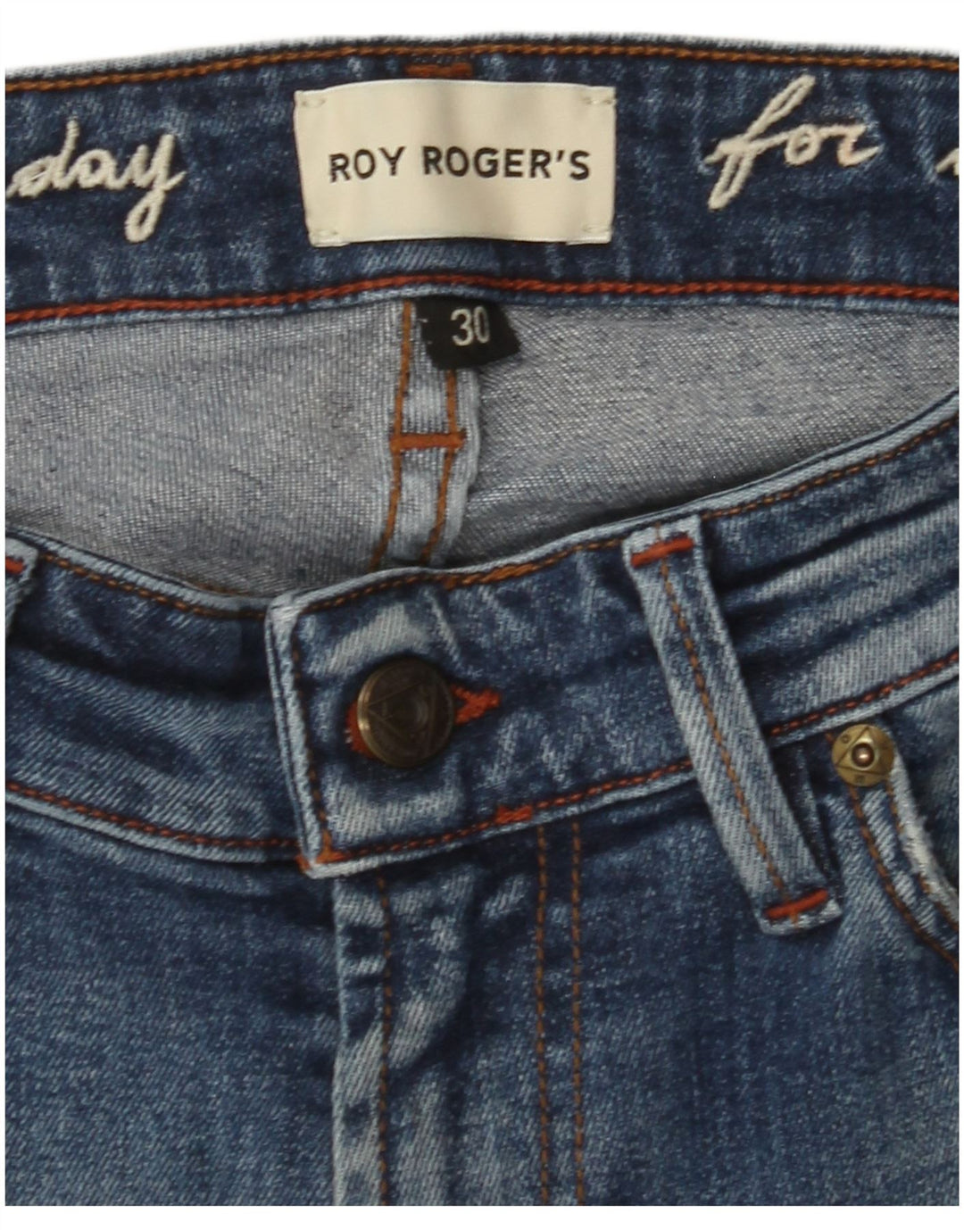 ROY ROGERS Ανδρικό Skinny Jeans W30 L28 Μπλε Βαμβακερό