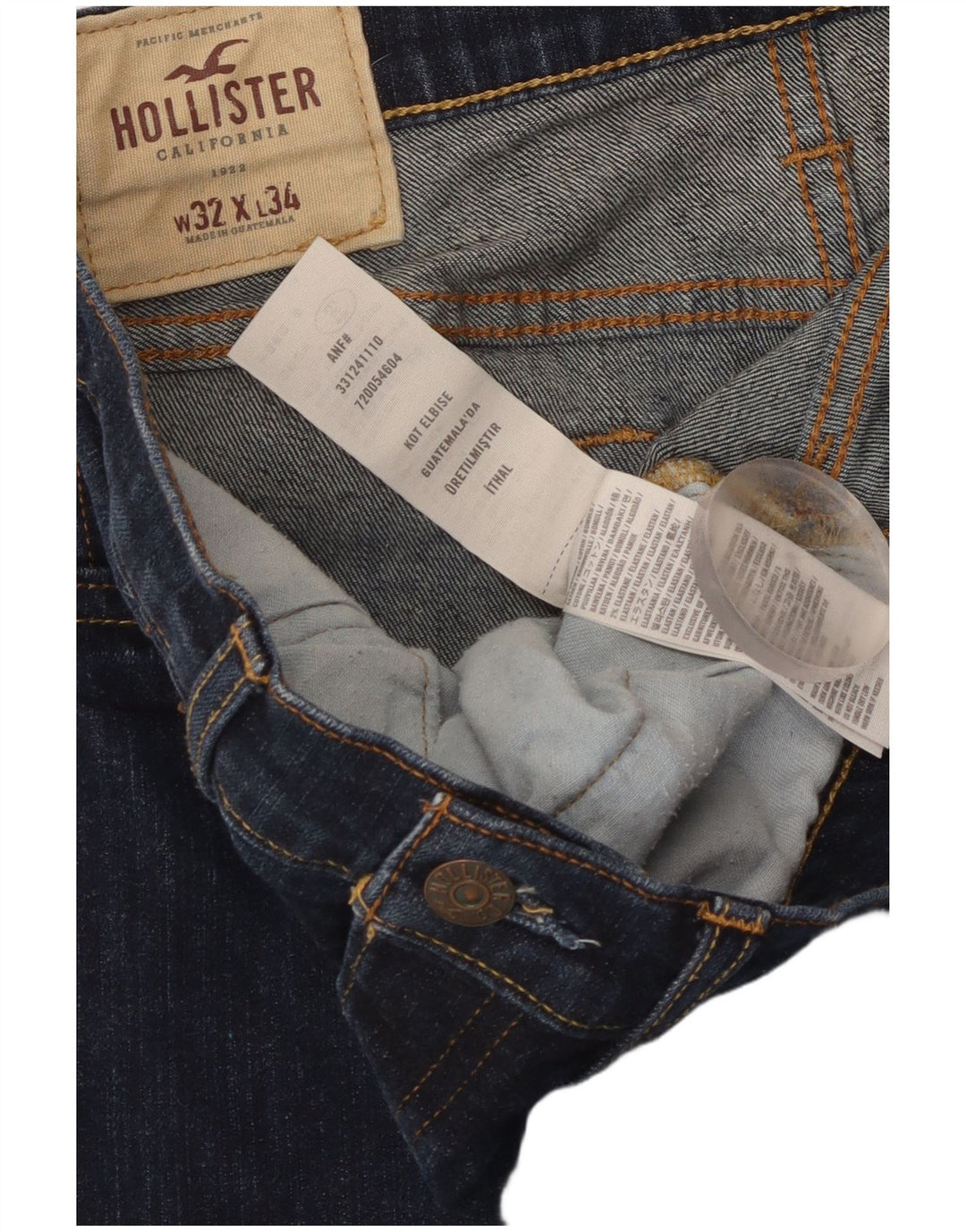 Γυναικείο Skinny Jeans HOLLISTER W32 L34 Navy Blue Cotton