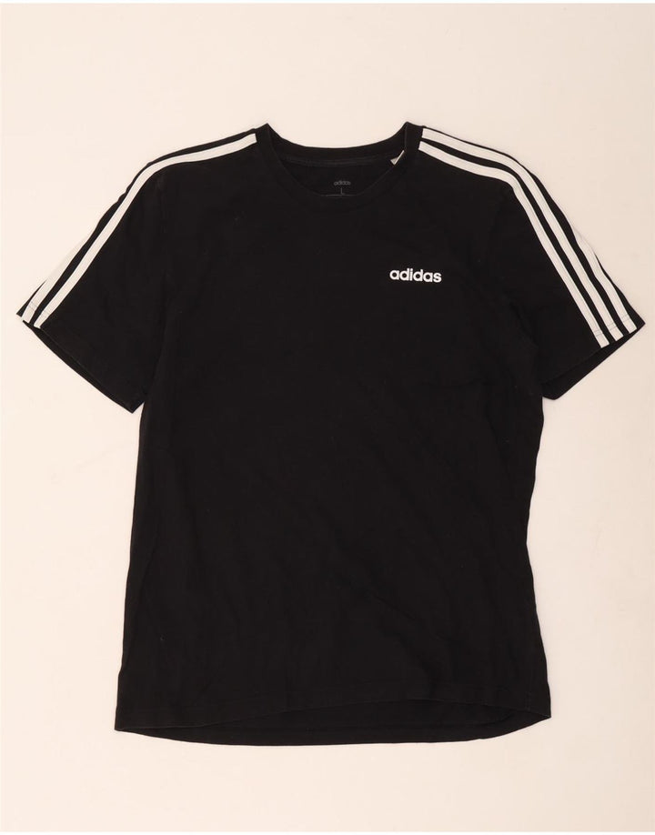 Ανδρικό T-Shirt Adidas Top μεγάλο μαύρο βαμβακερό