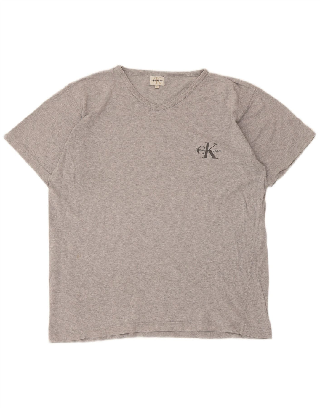 Calvin Klein Jeans Ανδρικό T-Shirt Top Large Grey Flecked