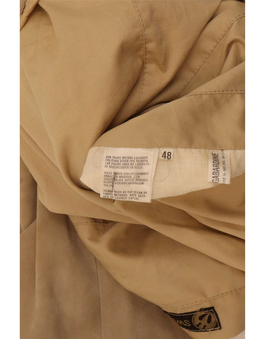 Vintage Ανδρικό αναστρέψιμο τζάκετ Suede IT 48 Medium Beige Leather