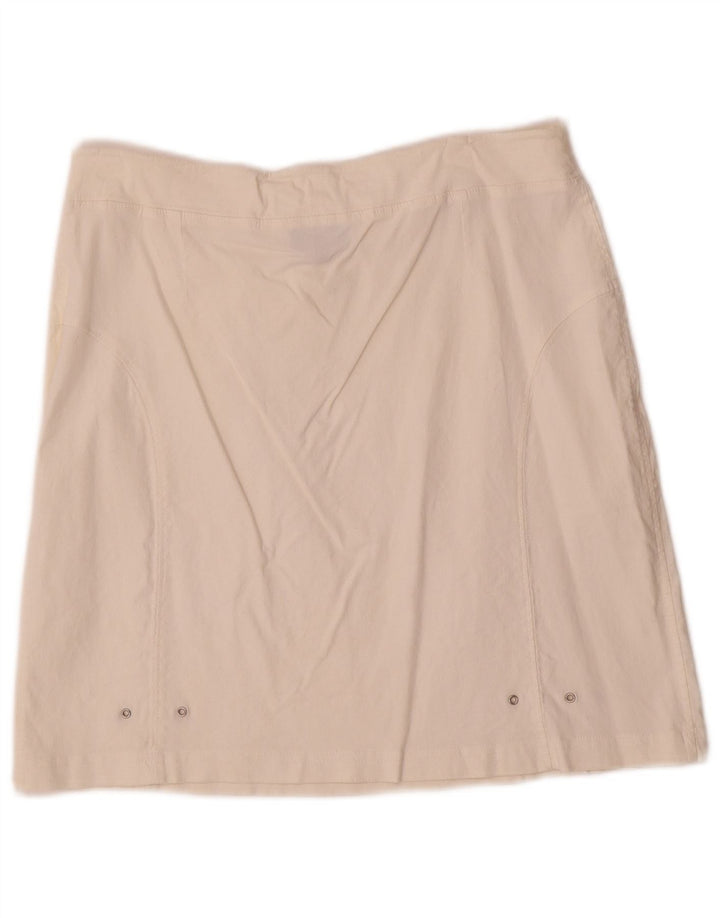 Vintage Γυναικεία Μίνι Φούστα XL W36 Off White