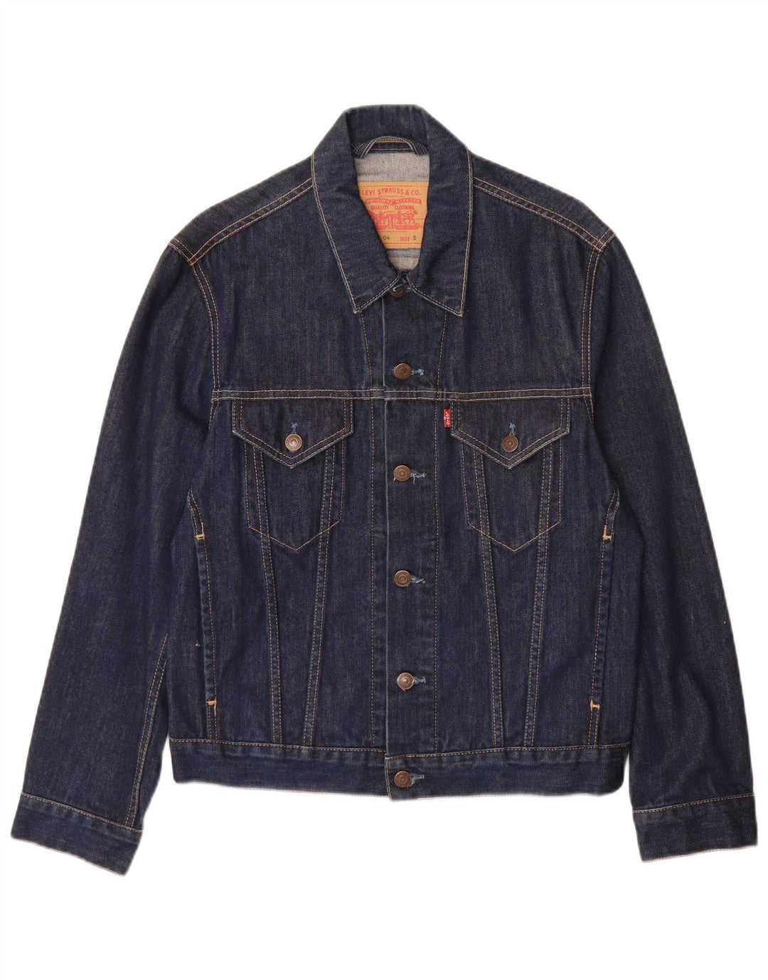 Ανδρικό τζιν μπουφάν Levi's UK 36 Small Navy Blue Cotton